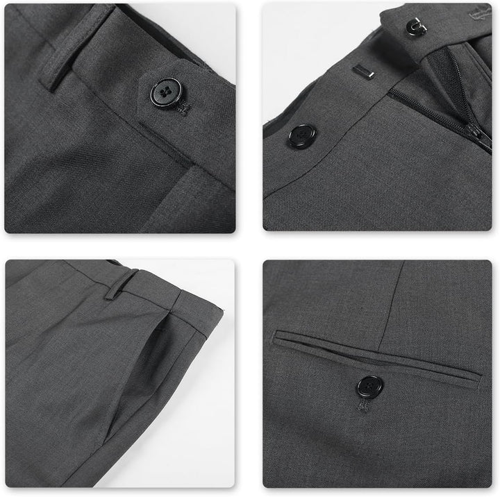 Allthemen Anzug Herren Slim Fit 3 Teilig Anzüge Modern Herrenanzug 3-Teilig Sakko Hose Weste für Bus