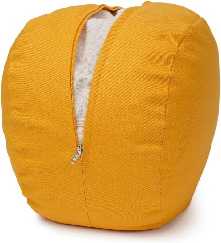 Yogabox Glückssitz® Yogakissen OVAL - regional hergestellt maisgelb, maisgelb