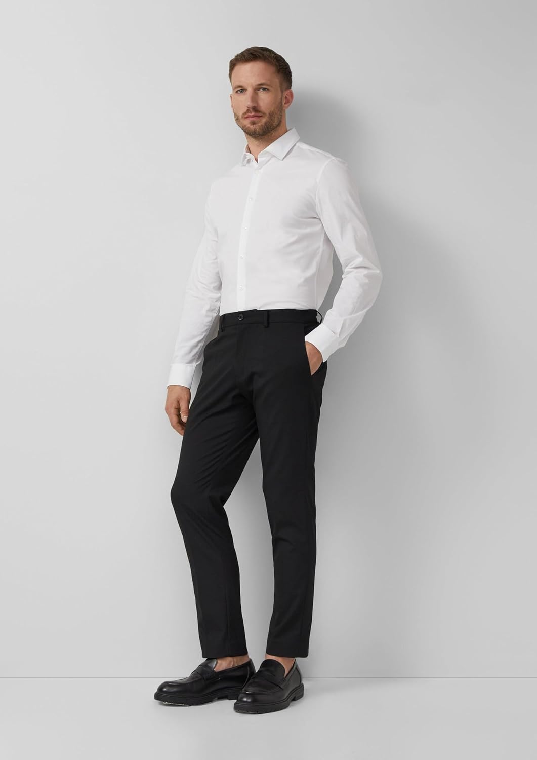 s.O Pure: Anzughose in Woll-Optik 4XL Grosse Grössen Schwarz, 4XL Gro&amp;