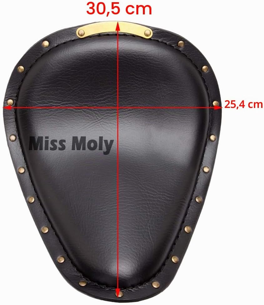 Motorrad Leder Solo Sitz, Motorrad Sitz Mit Frühling Grundplatte für Bobber Sportster XL1200 883 48