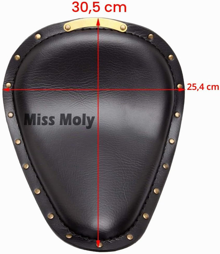 Motorrad Leder Solo Sitz, Motorrad Sitz Mit Frühling Grundplatte für Bobber Sportster XL1200 883 48