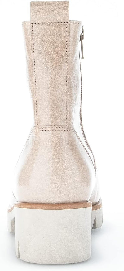 Gabor Damen Schnürstiefeletten, Frauen Schnürboots,Wechselfussbett,Best Fitting 42 EU Beige Kiesel,