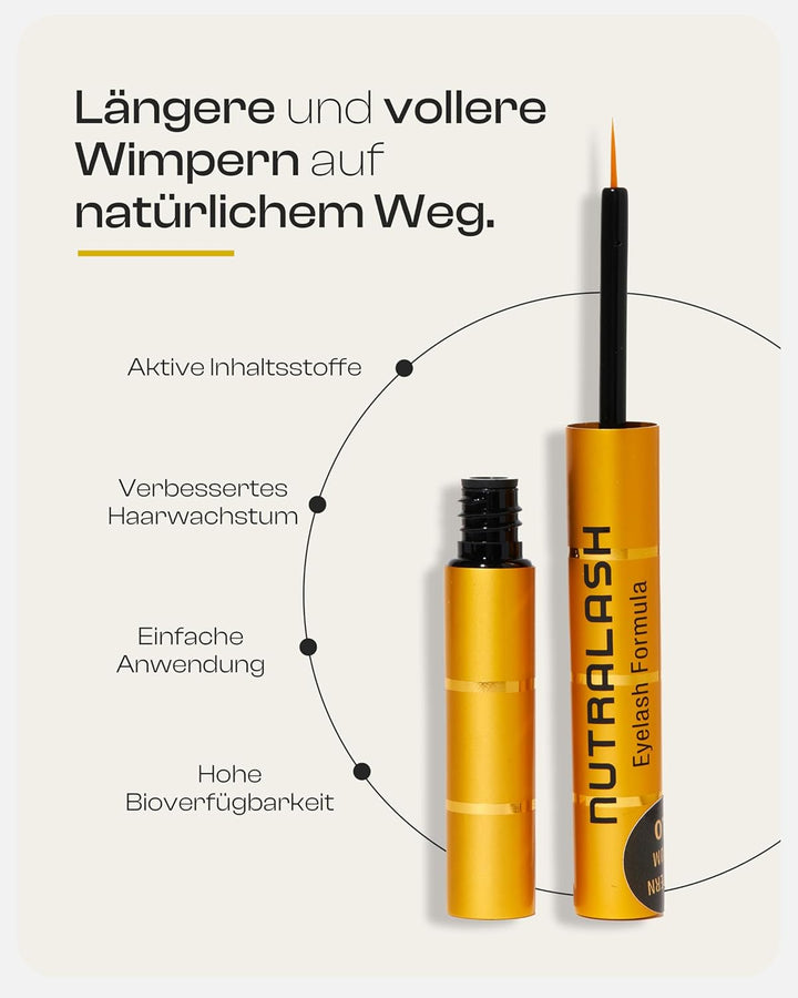 Nutralash Eyelash Formula 2.0 – Wimpernserum für lange Wimpern in nur 6-8 Wochen I Lash Serum I Wimp