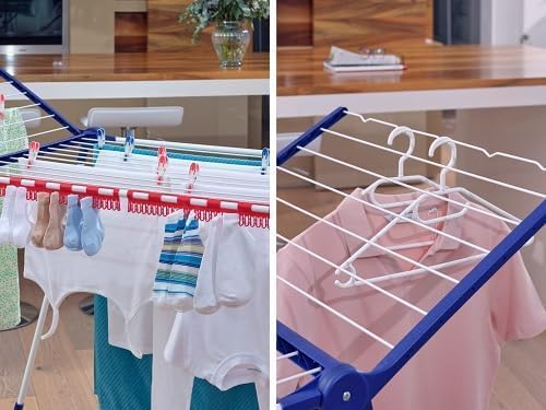 Leifheit Standtrockner Pegasus 200 Solid mit 20 m Trockenlänge für 2 Wäscheladungen, grosser Wäsches