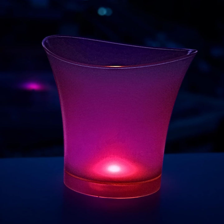 Led Eiskübel,sektkühler Led, 5L Led Eiseimer,Farbe Kann Eingestellt Werden, Bunter Farbverlauf,Bunte
