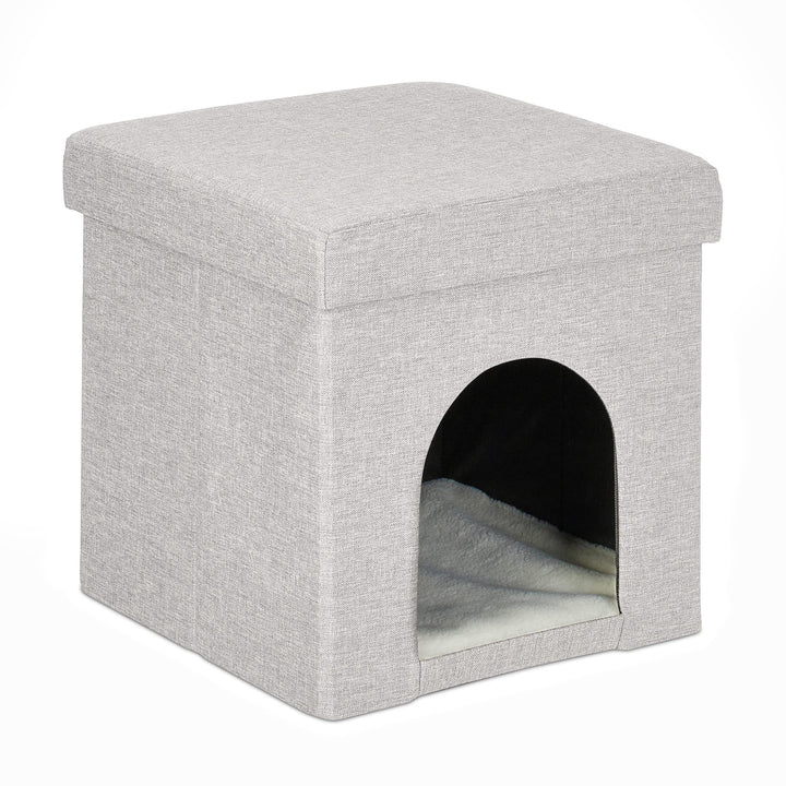 Relaxdays Katzenhöhle, Rückzugsort für Katzen und kleine Hunde, Indoor Tierversteck, H x B x T: 38,5