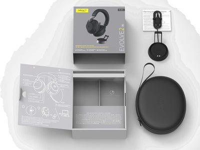 Jabra Evolve2 85 Wireless PC Headset with Charging Stand – Noise Cancelling Microsoft Teams Certifie