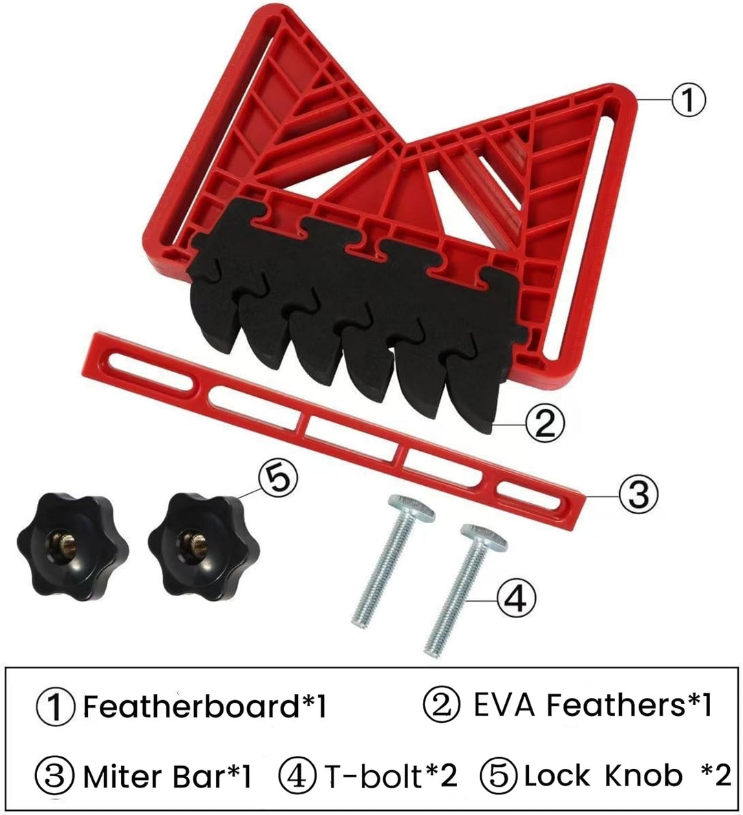 iLitLuk Federbrett mit EVA-Federn reduziert Rückschlag, Feder-Duo Feder-Board Featherboard für Tisch