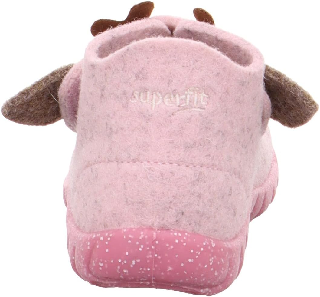 Superfit Mädchen Happy Wollfilz Hausschuh, Rosa 5520, 29 EU