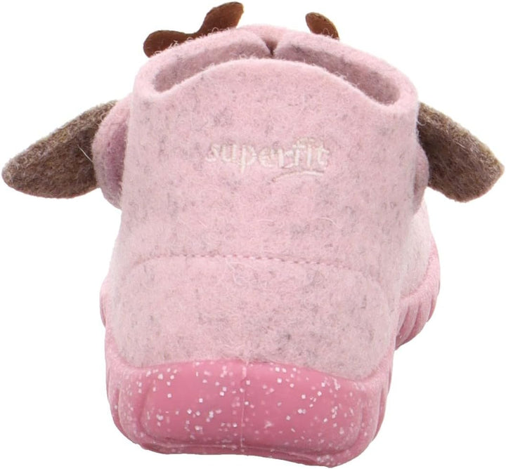 Superfit Mädchen Happy Wollfilz Hausschuh, Rosa 5520, 29 EU