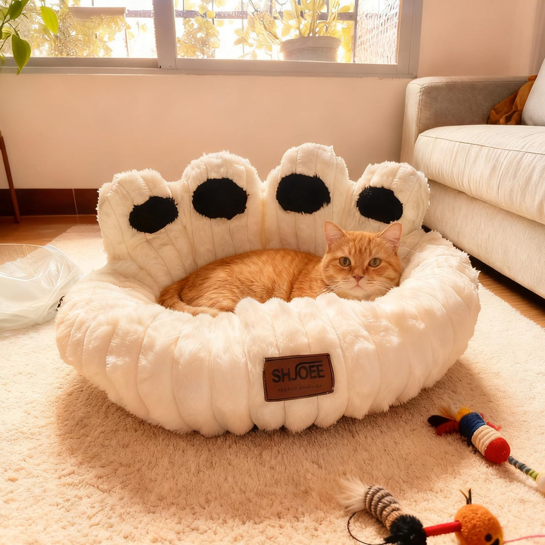 Flauschig Haustierbett Warm Hundebett Katzenbett Niedlich Bärentatzen-Form Hundekissen Katzenkissen