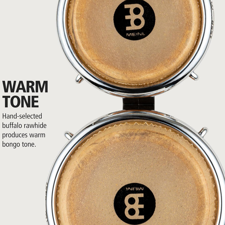 Meinl Percussion FWB100SNT-M Mini Wood Bongo-Set, Free Ride Series, Durchmesser 8,89 cm (3,5 Zoll) M