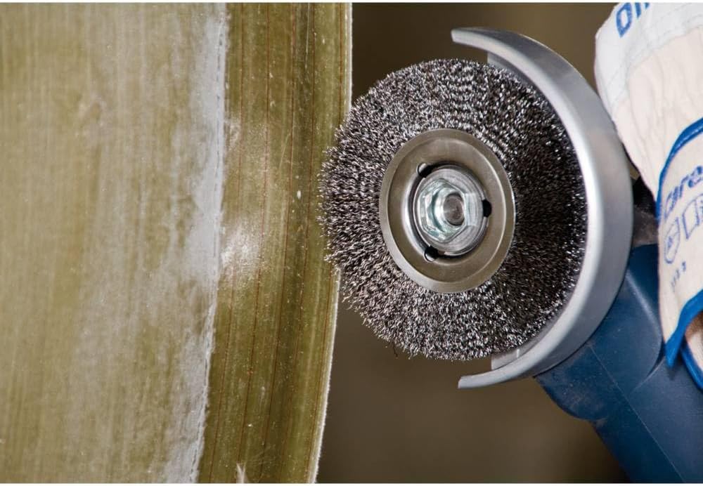 PFERD Rundbürste ungezopft RBU | Ø 125x12mm M14 Edelstahl-Draht-ø 0,30 | 43502302 – für Winkelschlei