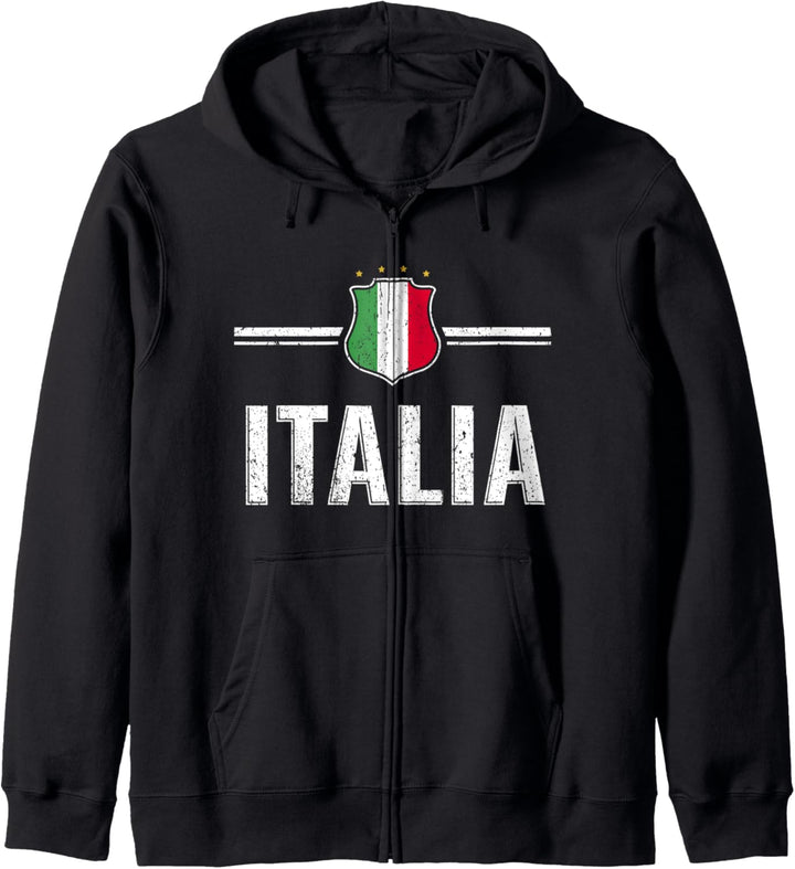 ITALIA Trikot Italienische Flagge Fussball Italien Fan Kapuzenjacke