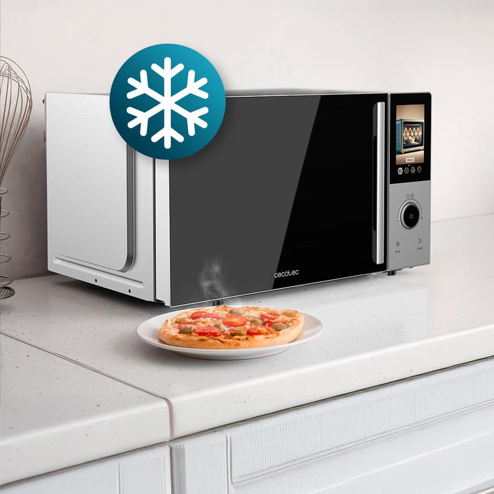 Cecotec Digitale Touchscreen-Mikrowelle mit Grill, 25 l, Convection 2500 Touch, 900 W, Grill 1200 W,