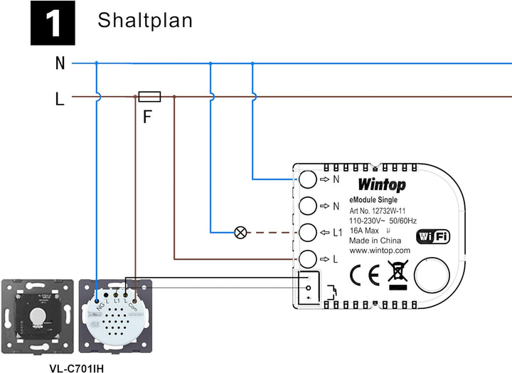 Livolo Smarter Touch Wand Schalter Taster Lichtschalter Smart Home UP Wandschalter Trockenkontaktrel