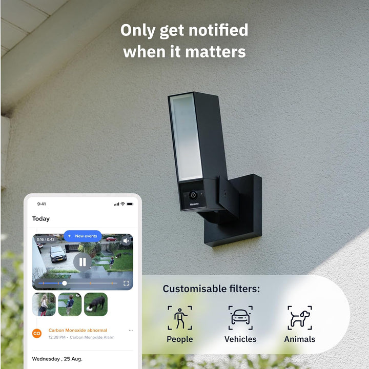 Netatmo Überwachungskamera für den Aussenbereich,2SD, WLAN 5 GHz, 2K HDR, KI-Erkennung Personen/Fahr