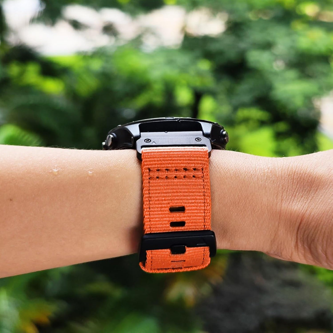 YOOSIDE Nylon Armband für Garmin Fenix 8 47mm / epix Pro 47mm / Fenix 7/6/5, Verbessert Quick Fit 22