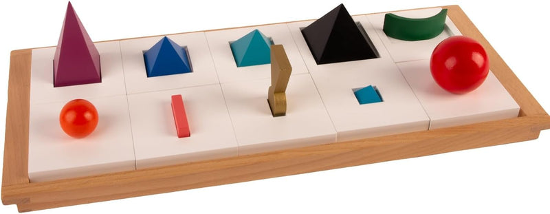 Montessori Wortartensymbole als 3D-Wortartenkörper zum Lernen der wichtigsten Wortarten