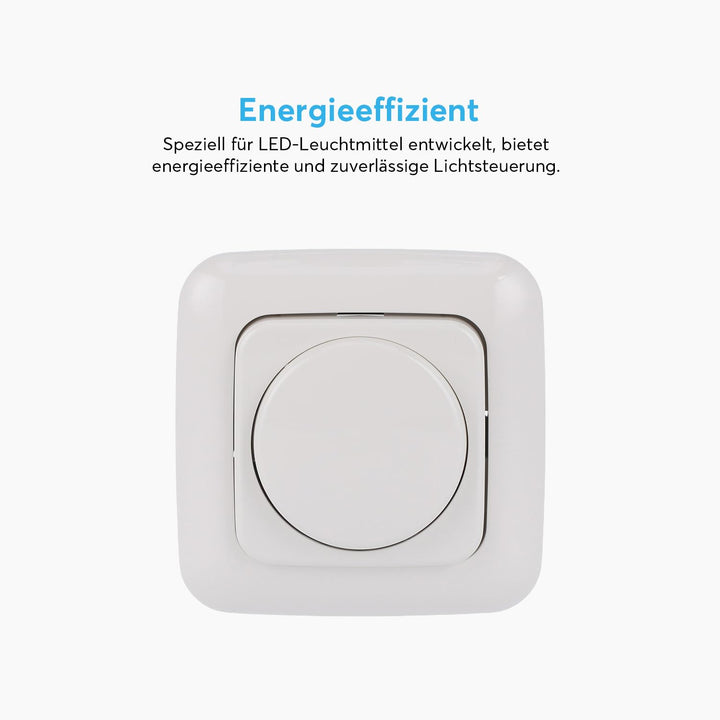 BUSCH-JÄGER, LED-Drehdimmer (LED Dimmer) 6523 U-102 (6523U 102) 6523U102 mit Zentralscheibe 2115-214