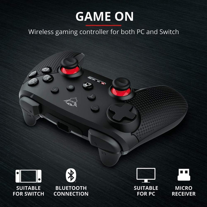 Trust Gaming GXT 1230 Muta PC & Nintendo Switch Controller Kabellos, Aufladbare Batterie, Bluetooth/