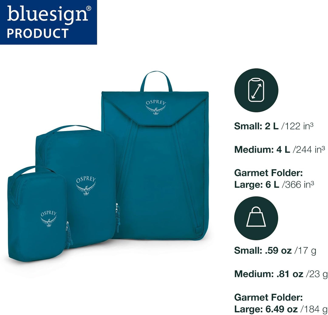 Osprey Europe Ultraleichtes Starter-Set Rucksack-Zubehör Waterfront Blue, Waterfront Blue