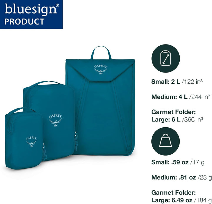 Osprey Europe Ultraleichtes Starter-Set Rucksack-Zubehör Waterfront Blue, Waterfront Blue