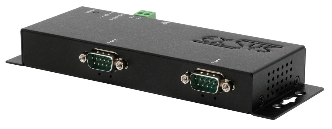 EXSYS EX-6122-2 Ethernet zu Seriell 2 x RS-232/422/485 mit 9 Pin Stecker inkl. Virtual Com Software