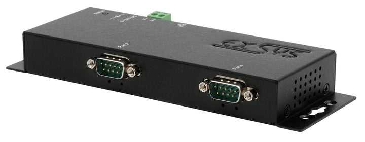 EXSYS EX-6122-2 Ethernet zu Seriell 2 x RS-232/422/485 mit 9 Pin Stecker inkl. Virtual Com Software