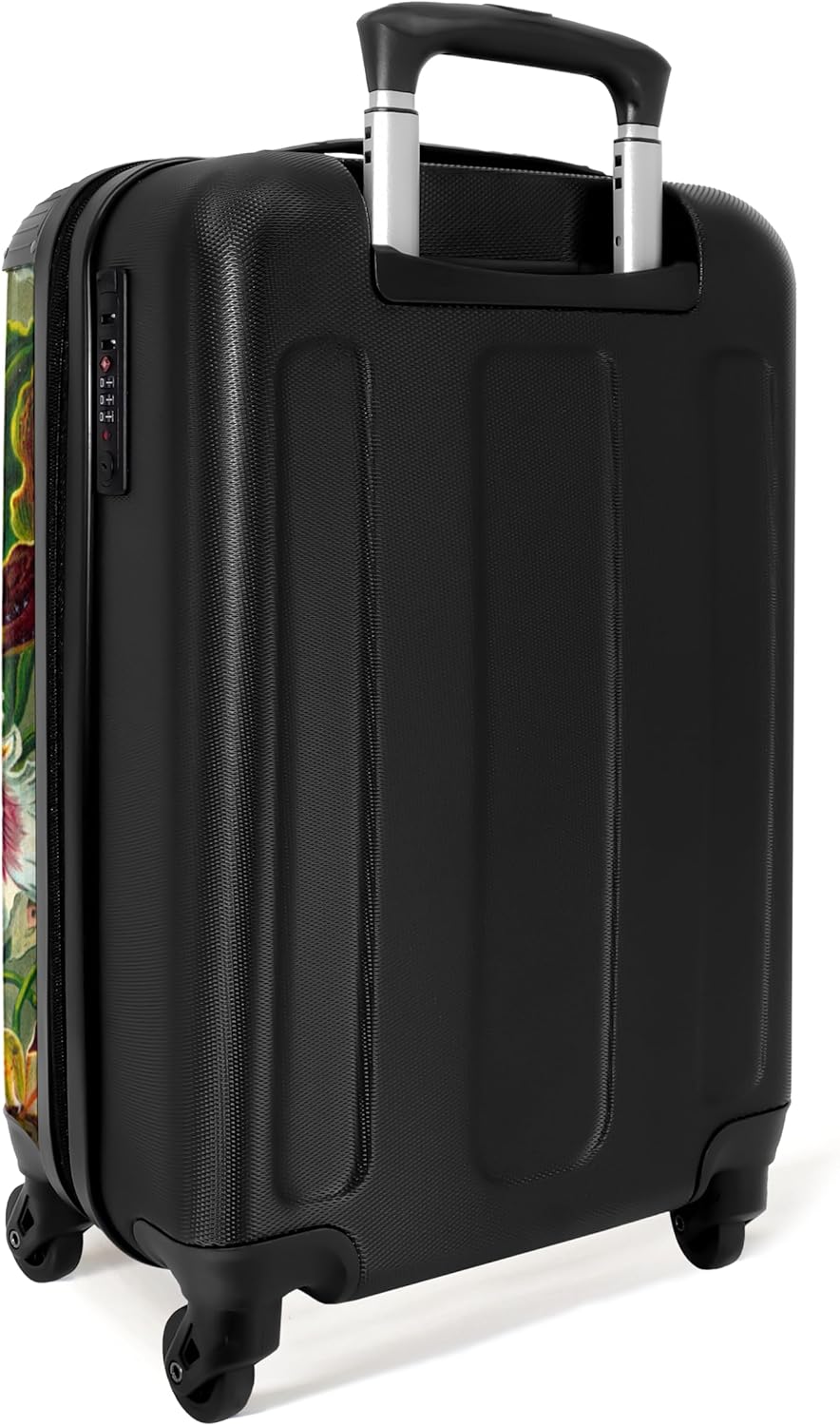 NoBoringSuitcases.com® Koffer Handgepäck Trolley Rollkoffer Kleine Reisekoffer - Blumen - Kunst - Ha