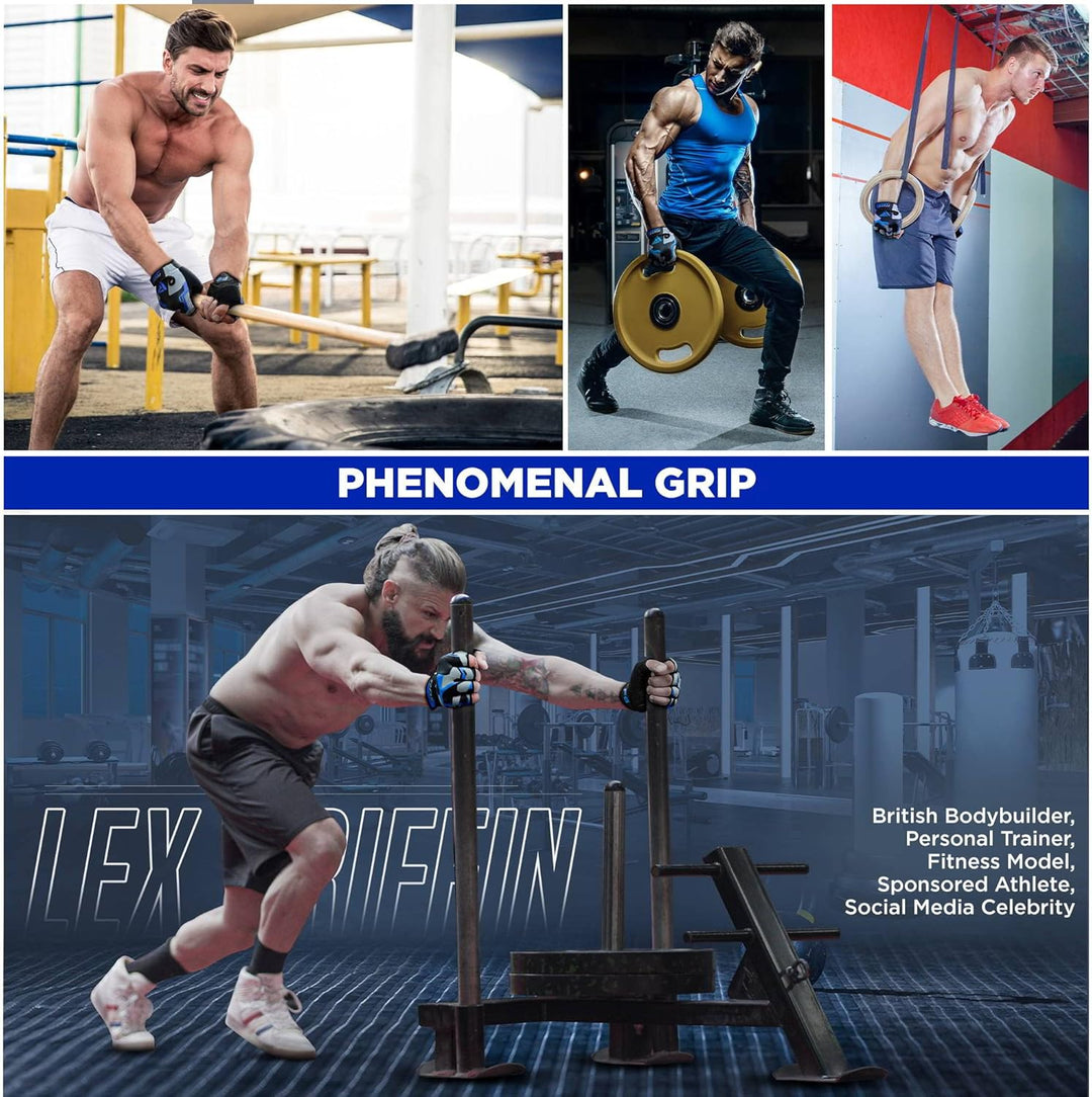 RDX Fitness Handschuhe Damen Herren, Gewichtheben Trainingshandschuhe Krafttraining, rutschfest Gym