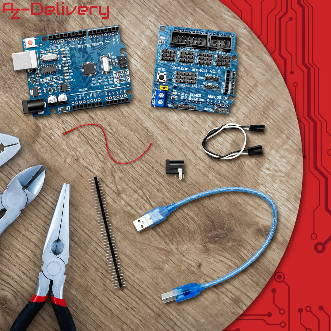 AZDelivery 1x Pflanzen-Bewässerung-Set V 5.0 SENSOR Automatisches Bewässerungsmodul DIY-Kit Bodenfeu