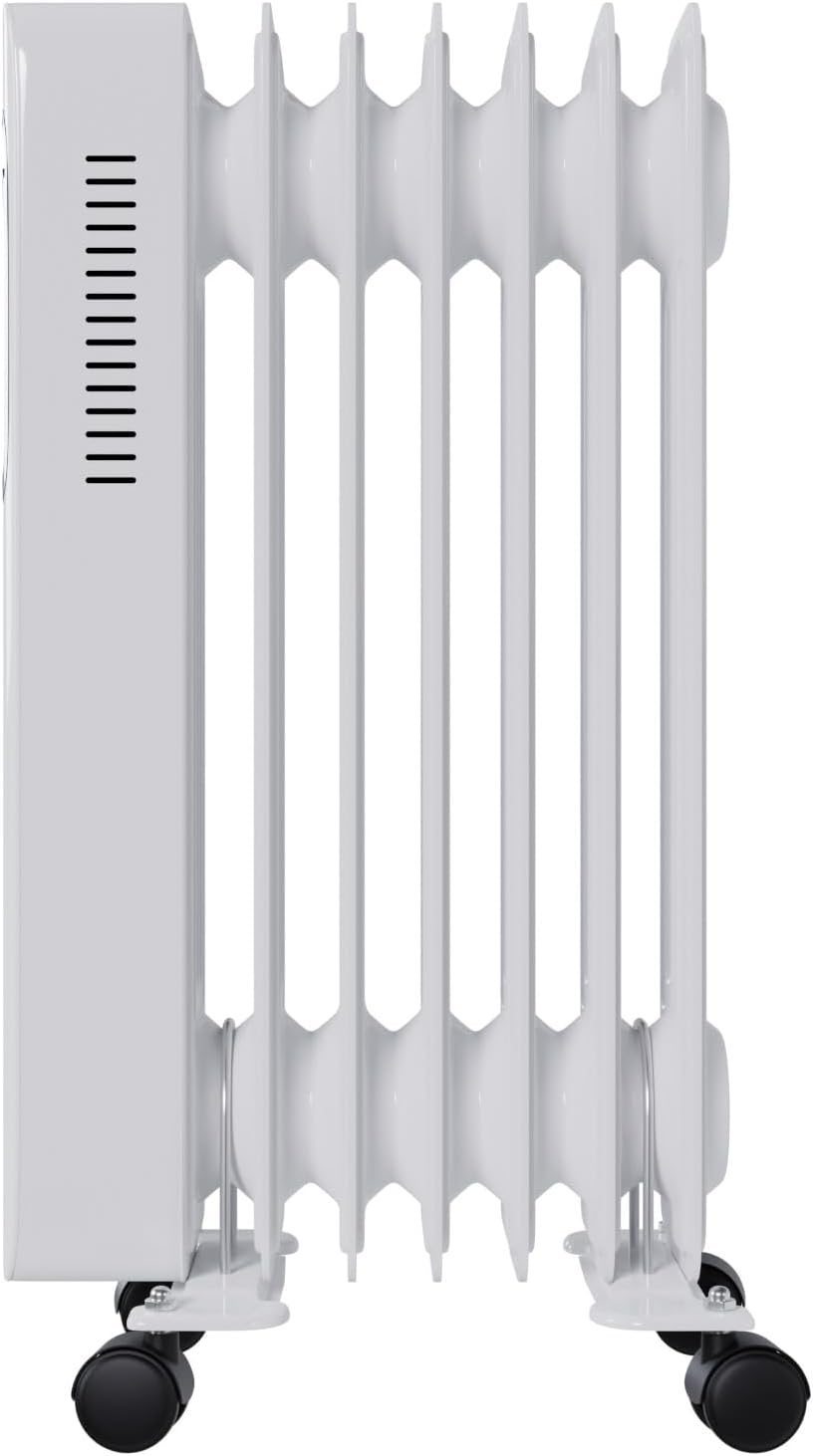 Tronitechnik® Ölradiator TT-OR 307 Elektroheizung Weiss Öl-Heizung Radiator 3 Heizstufen 7 Rippen El