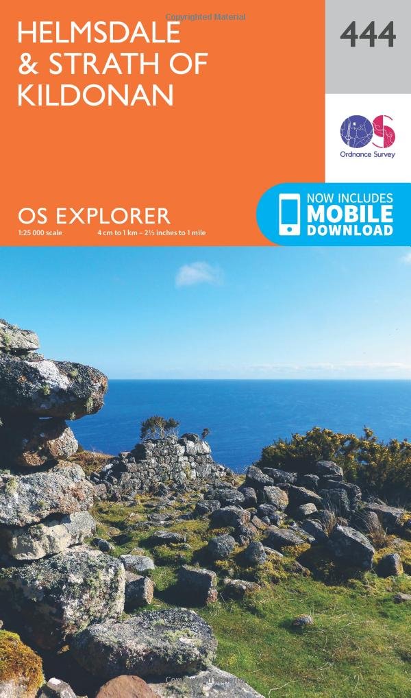Helmsdale and Strath of Kildonan (OS Explorer Map, Band 444), Karte