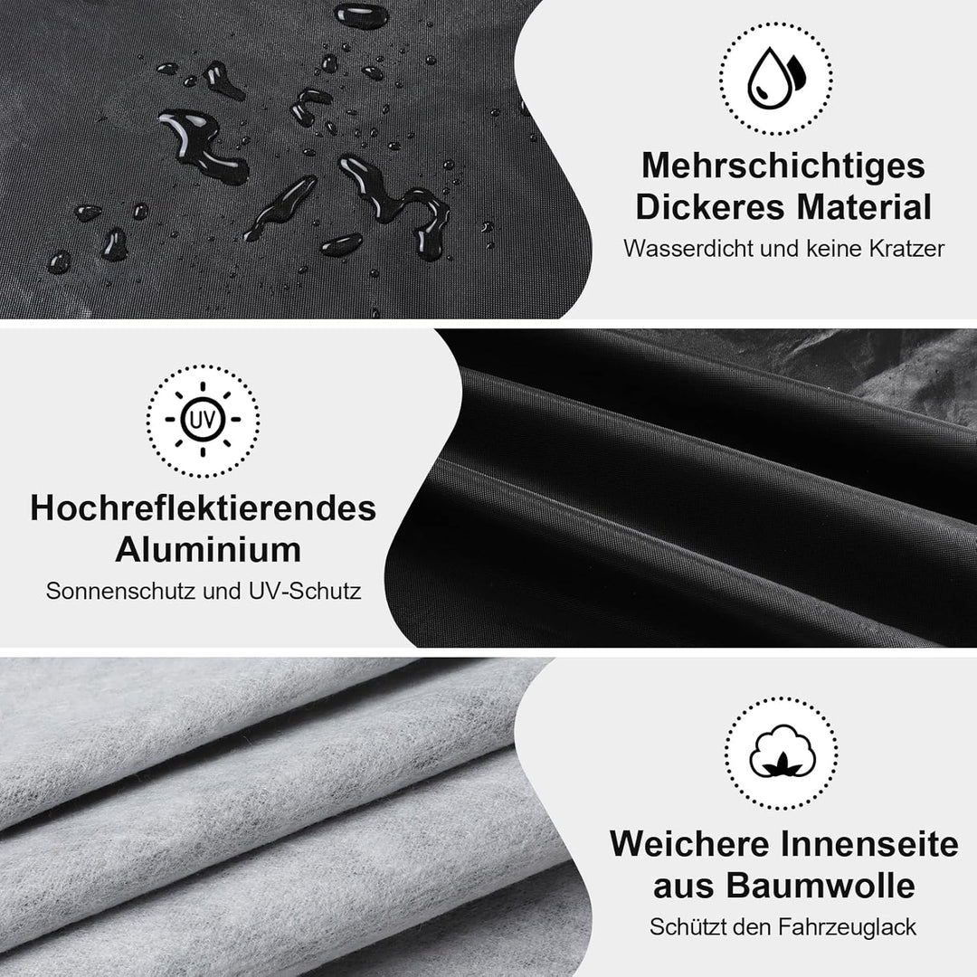 Sailnovo Autoabdeckung Wasserdicht, für jedes Wetter 7 Schichten Strapazierfähig Vollständige Aussen