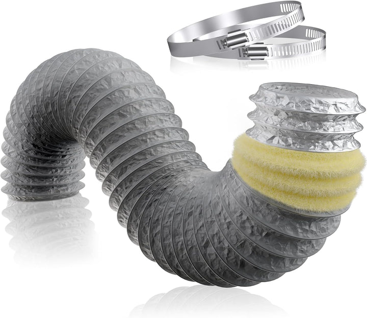 Hon&Guan ø150mm Lüftungsschlauch Schallgedämmter Wärmeisolierung Alu Flexrohr Lüftungsschlauch für K