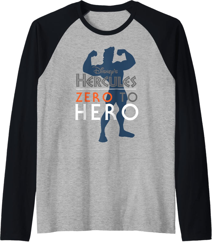 Disney Hercules Zero To Hero Silhouette Raglan