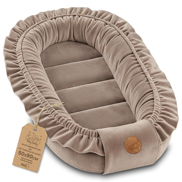 Nestchen Baby - Babynestchen Neugeborene Minky Babynest für Kinderbett Vielseitiges tragbar Nest kus