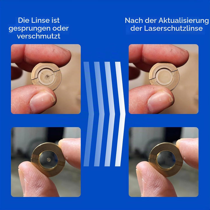 Dofiki 14mm Ersatz Laser Linse für D1 Pro, M1 Serie Lasergravierer, untere Schutzlinsen, beschichtet
