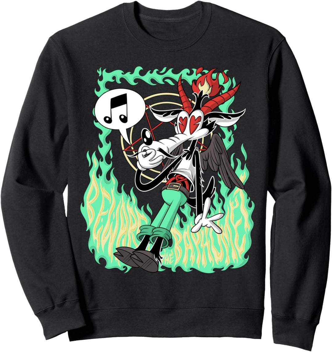 Beware the Baphomet Lustig Vorsicht vor der bösen Wolfspfei Sweatshirt