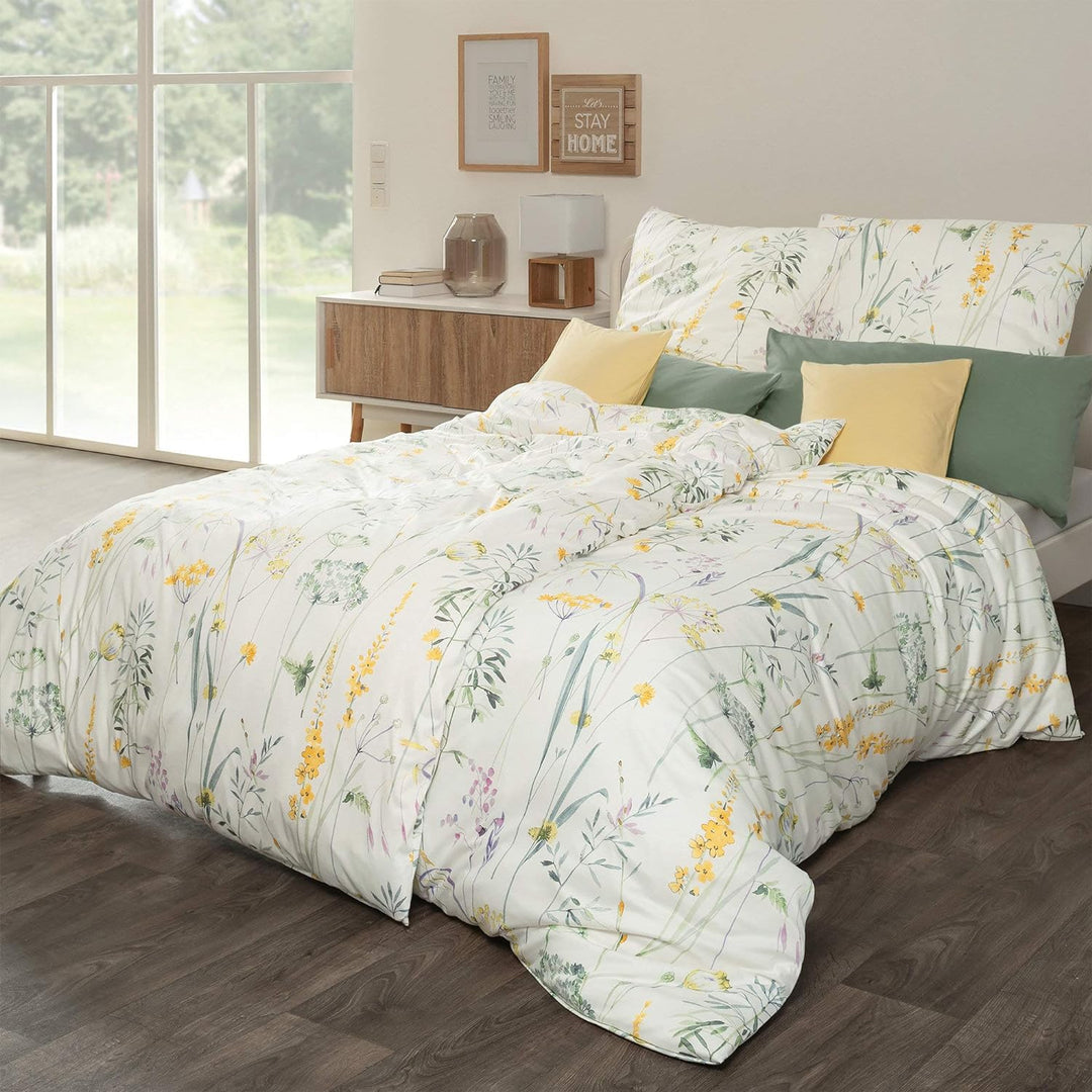 ESTELLA Mako-Interlock-Jersey Bettwäsche Melis Melba 1 Bettbezug 155 x 220 cm + 1 Kissenbezug 80 x 8