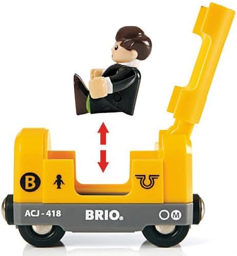 BRIO World 33052 Strassen & Schienen Bahn Set Deluxe – Strassen & Schienen für die BRIO Eisenbahn –