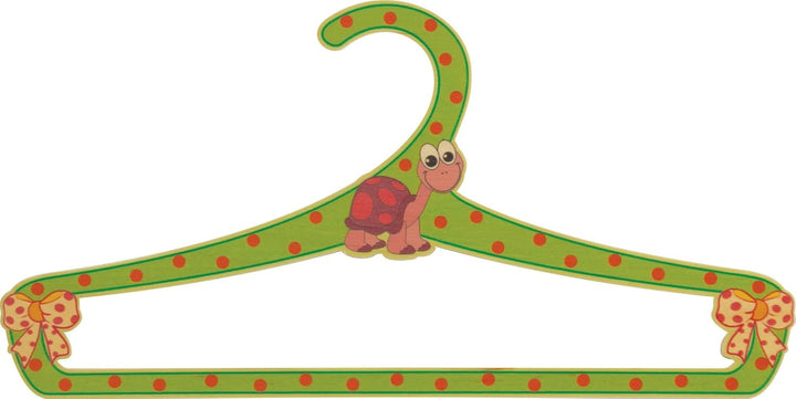 Dida - Set 4 Bunte Kleiderbügel Aus Holz Für Kinder, Dekoration Tiere Set 4 Kleiderbügel für Kinder,