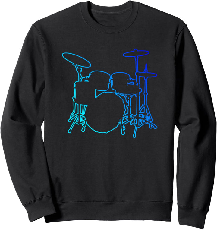 Schlagzeug Kinder Drummer Jungen Schlagzeuger Sweatshirt