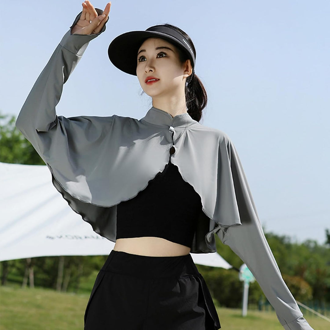 Elegtiskas Women’s Sun Protection Shawl UV Protection Shrug Lightweight Cooling Summer Cover Up for