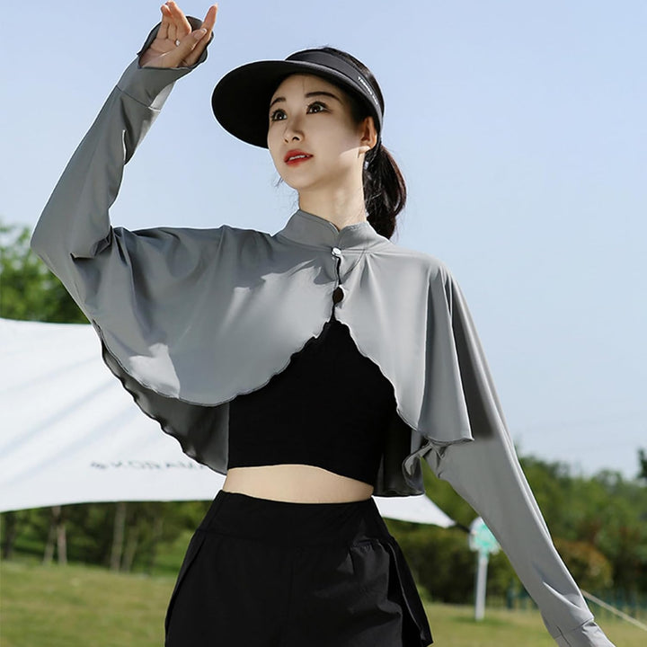 Elegtiskas Women’s Sun Protection Shawl UV Protection Shrug Lightweight Cooling Summer Cover Up for