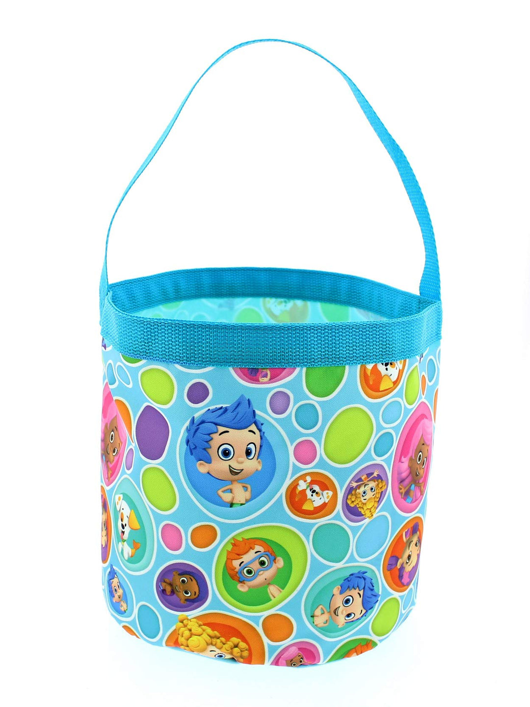Bubble Guppies Boys Girls Collapsible Nylon Easter Basket Bucket Gift Tote Bag (One Size, Blue) Einh