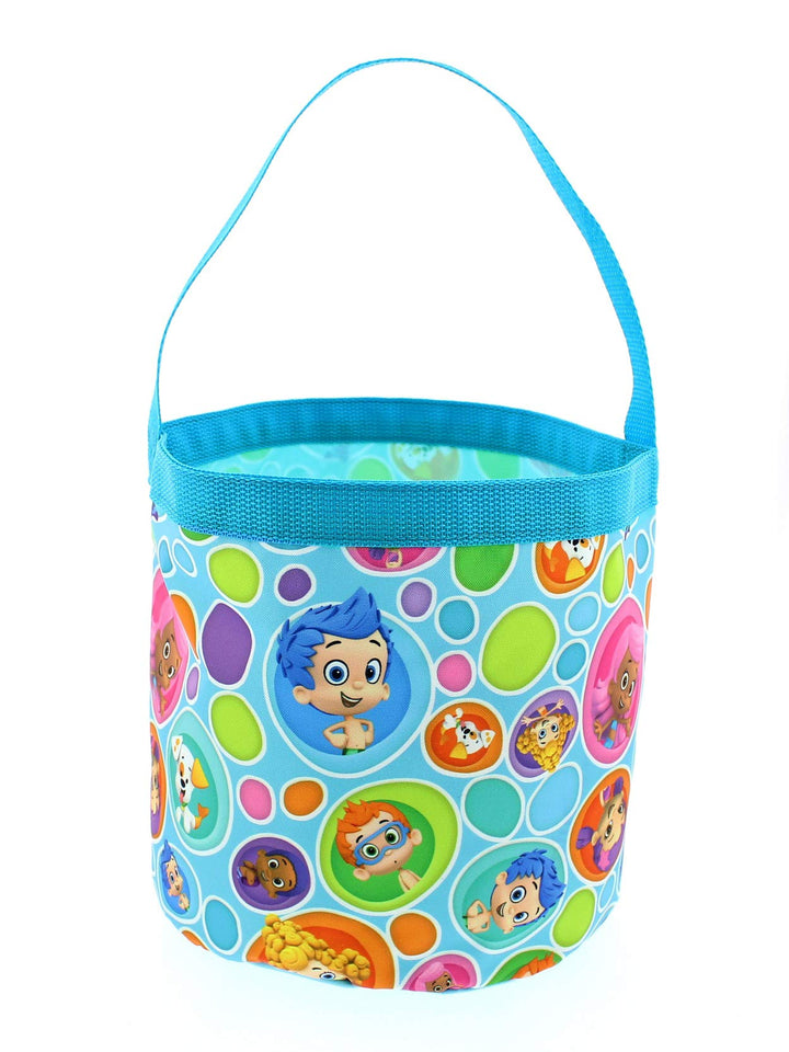 Bubble Guppies Boys Girls Collapsible Nylon Easter Basket Bucket Gift Tote Bag (One Size, Blue) Einh