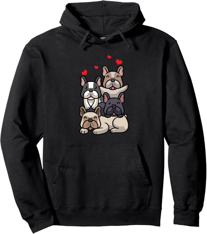 Französische Bulldogge Hunde Pullover Hoodie