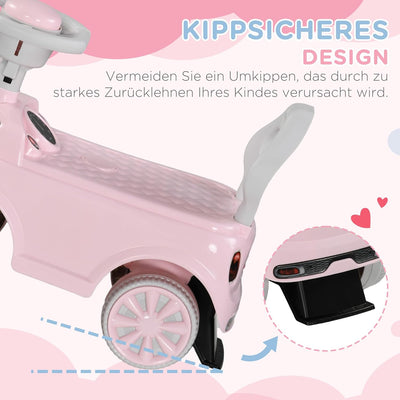 AIYAPLAY Kinder Rutschauto, Kinderfahrzeug mit Lenkrad Hupe, Kinderauto, Rutscherfahrzeug mit Kippsc